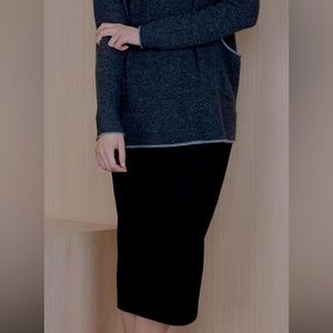 Eileen Fisher ponte pencil midi skirt sz S NWOT